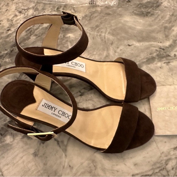 New Jimmy Choo, suede sandals, no box - Picture 2 of 6